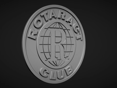 Rotaract Club Logo 3D Print Model