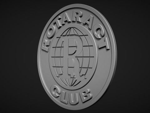 Rotaract Club Logo 3D-printmodel