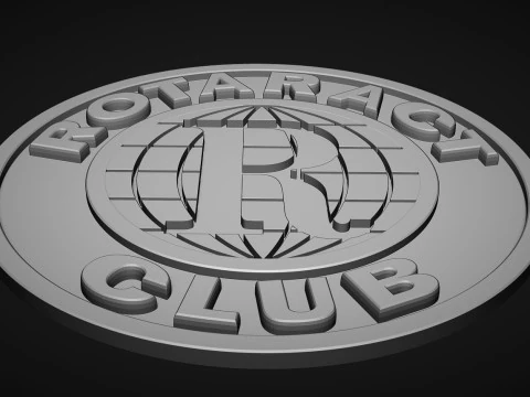 Rotaract Club Logo 3D Print Model