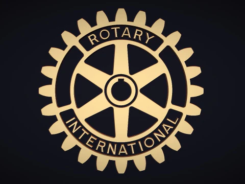Rotary International Logo 3D Print Model