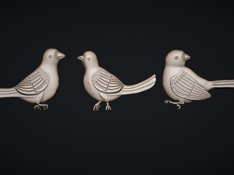 Three birds 3D Принт Модель