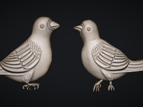 Three birds 3D Принт Модель