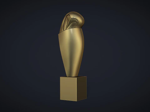 White Owl Sculpture 3D Print Model
