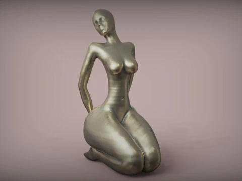 Woman Sculpture 3D Print Model