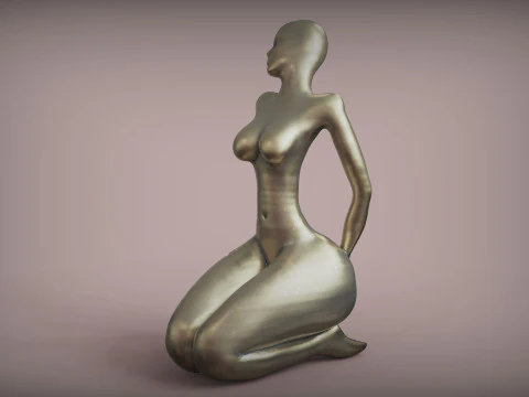 Woman Sculpture 3D Print Model