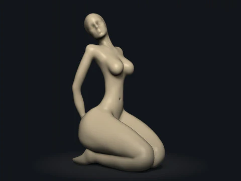 Woman Sculpture 3D Print Model