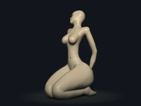 Woman Sculpture 3D Print Model