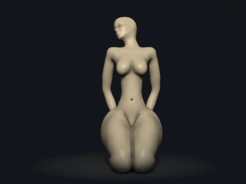 Woman Sculpture 3D Print Model