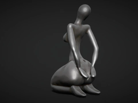 Woman Sculpture 3D Print Model