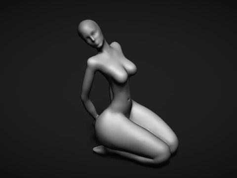 Woman Sculpture 3D Print Model