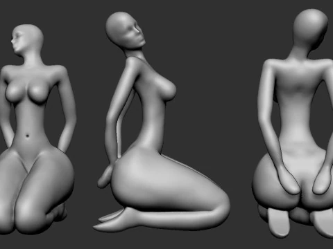 Woman Sculpture 3D Print Model