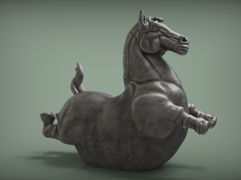 Fat horse statue 3D Принт Модель