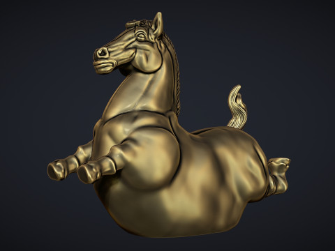 Fat horse statue 3D Принт Модель
