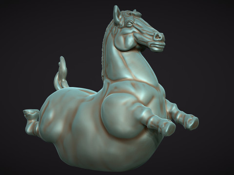 Fat horse statue 3D Принт Модель