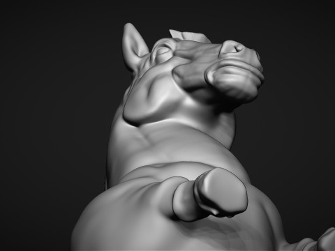 Fat horse statue 3D Принт Модель