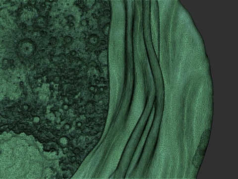 Moon Bas relief wall decor Model do druku 3D