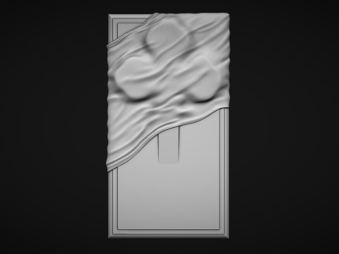 Memorial Tombstone with cross 3D Print Model
