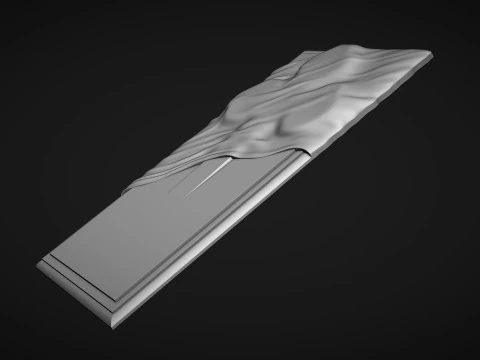 Memorial Tombstone with cross 3D Print Model