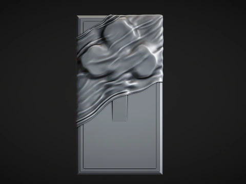 Memorial Tombstone with cross 3D Print Model