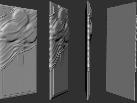 Memorial Tombstone with cross 3D Print Model