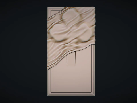 Memorial Tombstone with cross 3D Print Model