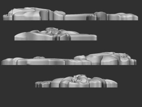 Rose Bas Relief Modello di stampa 3D