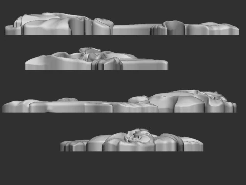 Rose Bas Relief 3D Print Model