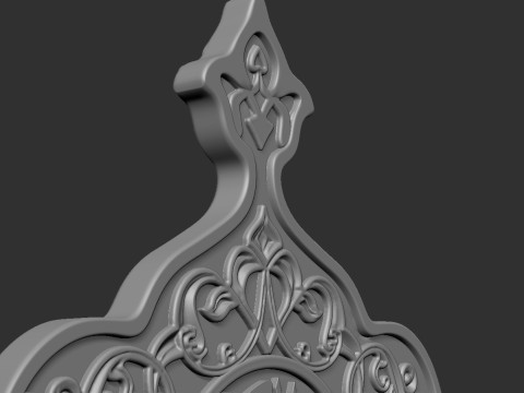 Islamic Memorial Tombstone 3D Print Model