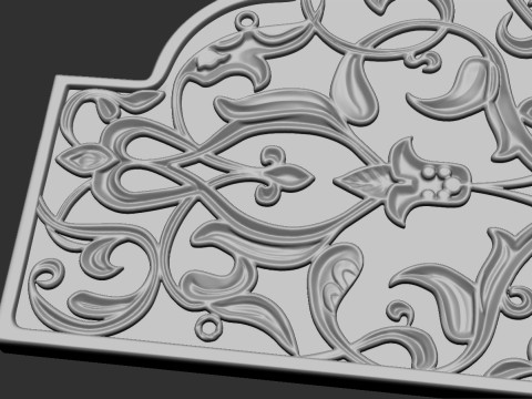 Islamic Memorial Tombstone 3D Print Model