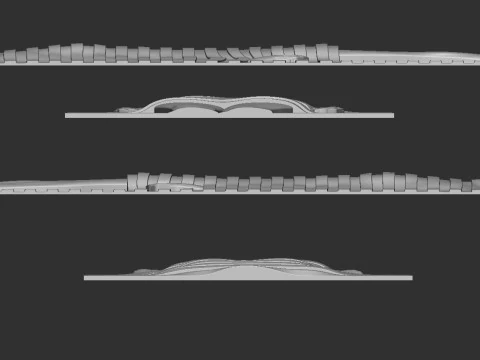 Striped Woman Wall Decor 3D Print Model