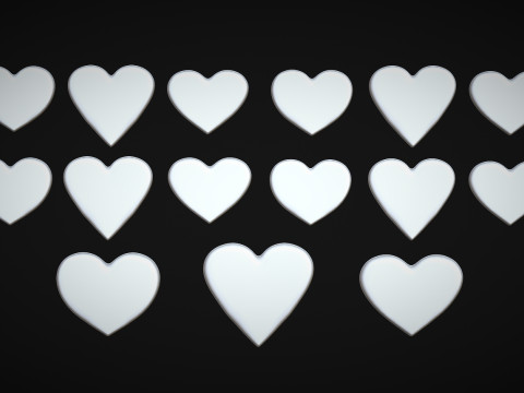 Happy Valentines Day with heart 3D Принт Модель