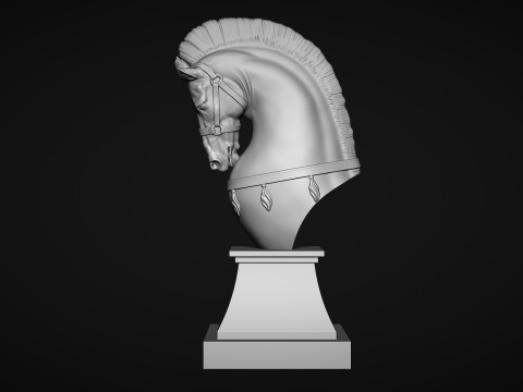 Ancient Horse Statue Model Cetak 3D