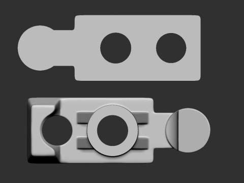 Tent pegs hook rope stringing eyelets 3D-printmodel