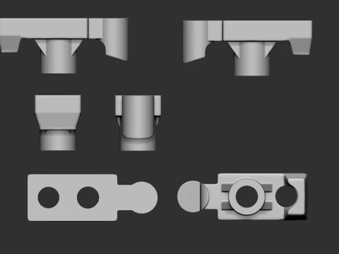 Tent pegs hook rope stringing eyelets 3D Print Model