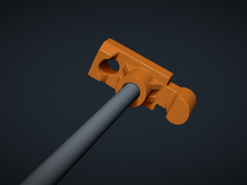 Tent pegs hook rope stringing eyelets 3D-printmodel
