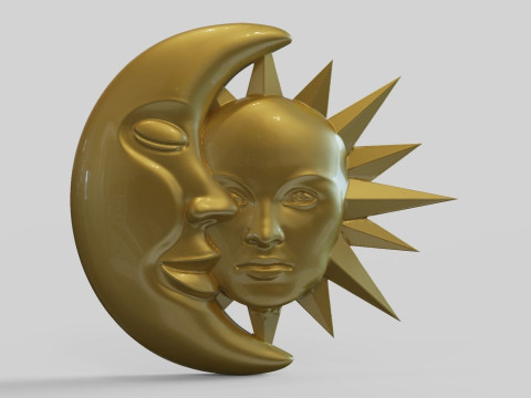 Sun and Moon 3Dプリントモデル