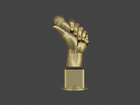 Microphone Trophy 3D Принт Модель
