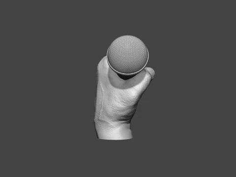 Microphone Trophy 3D Print Model