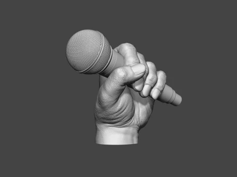 Microphone Trophy 3D Print Model