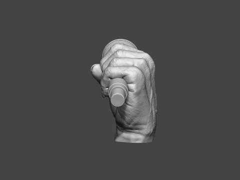 Microphone Trophy 3D Print Model