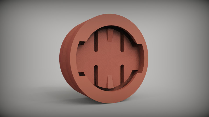Garmin Mount Holder Bracket Adapter concave on both sides 3D 모델 .c4d .max .obj .3ds .fbx .stl .blend 