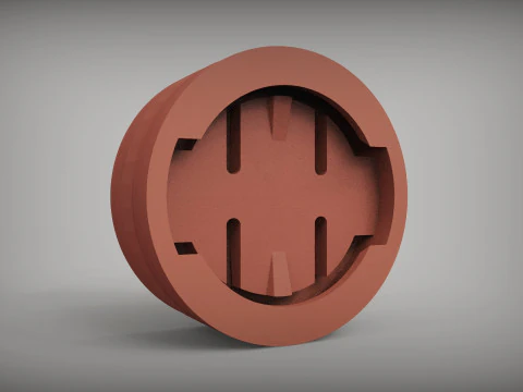 Garmin 마운트 홀더 브래킷 어댑터 양쪽이 오목함 3D 모델