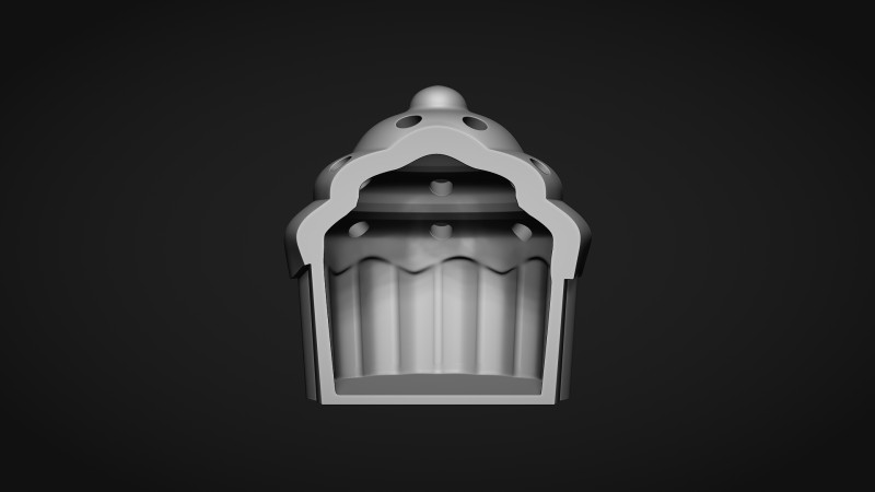 Cupcake Tealight Holder 3D Print Model .c4d .max .obj .3ds .fbx .stl .blend 