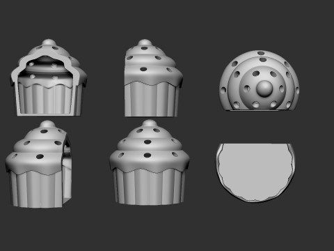 Cupcake Tealight Holder 3D Print Model