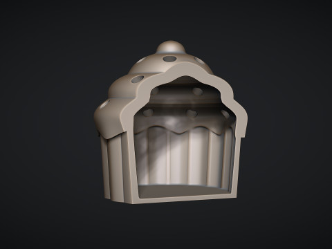 Cupcake Tealight Holder 3D Print Model