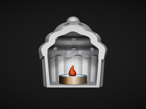Cupcake Tealight Holder 3D Print Model
