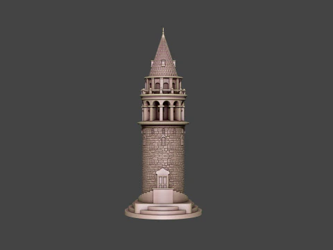 Torre de Gálata Modelo de impresión 3D