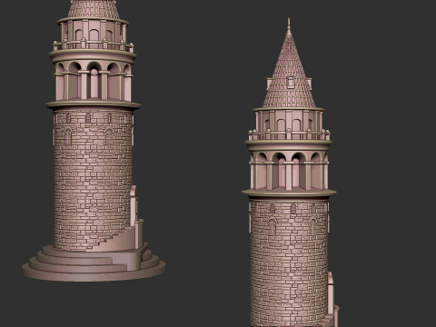 Galata Tower Modèles 3D en vedette