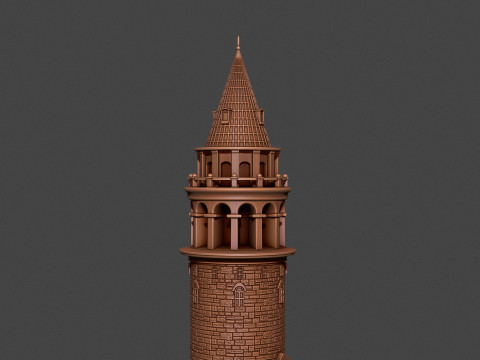 Galata Tower Modèles 3D en vedette