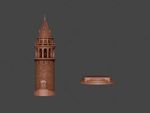 Galata Tower Modèles 3D en vedette